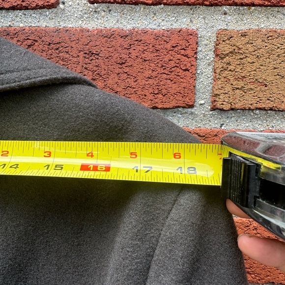 Guess long heavy overcoat in size S and black - Picture 10 of 13